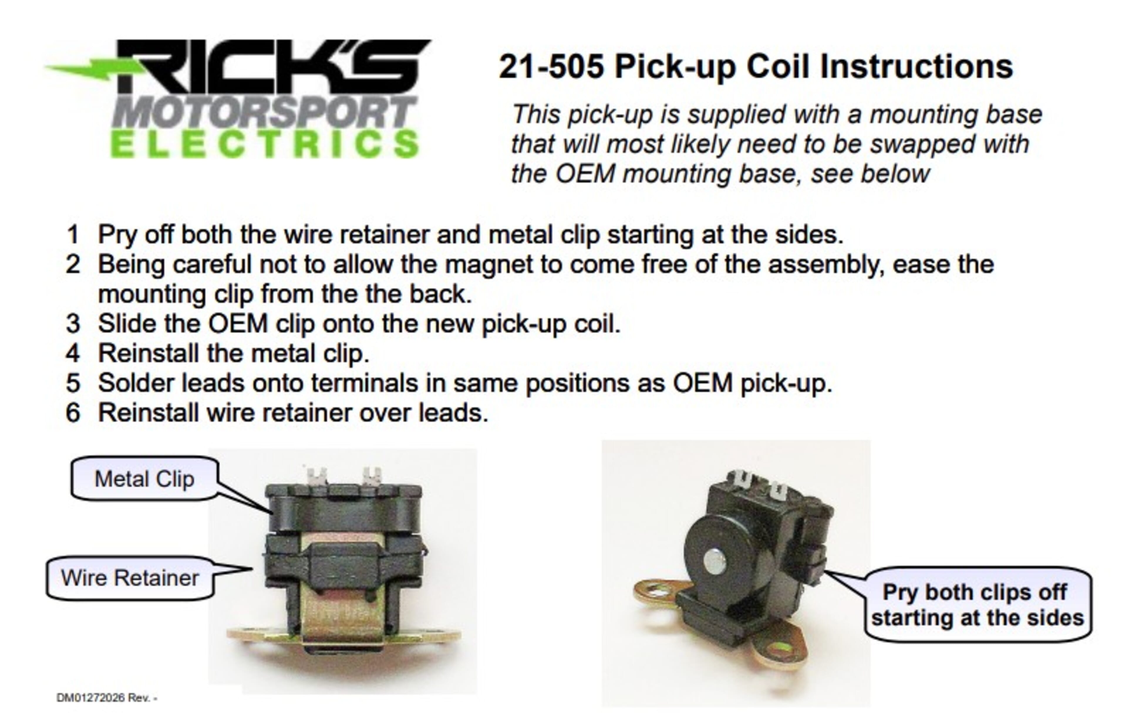 Trigger Coil 250ohm 21_505M
