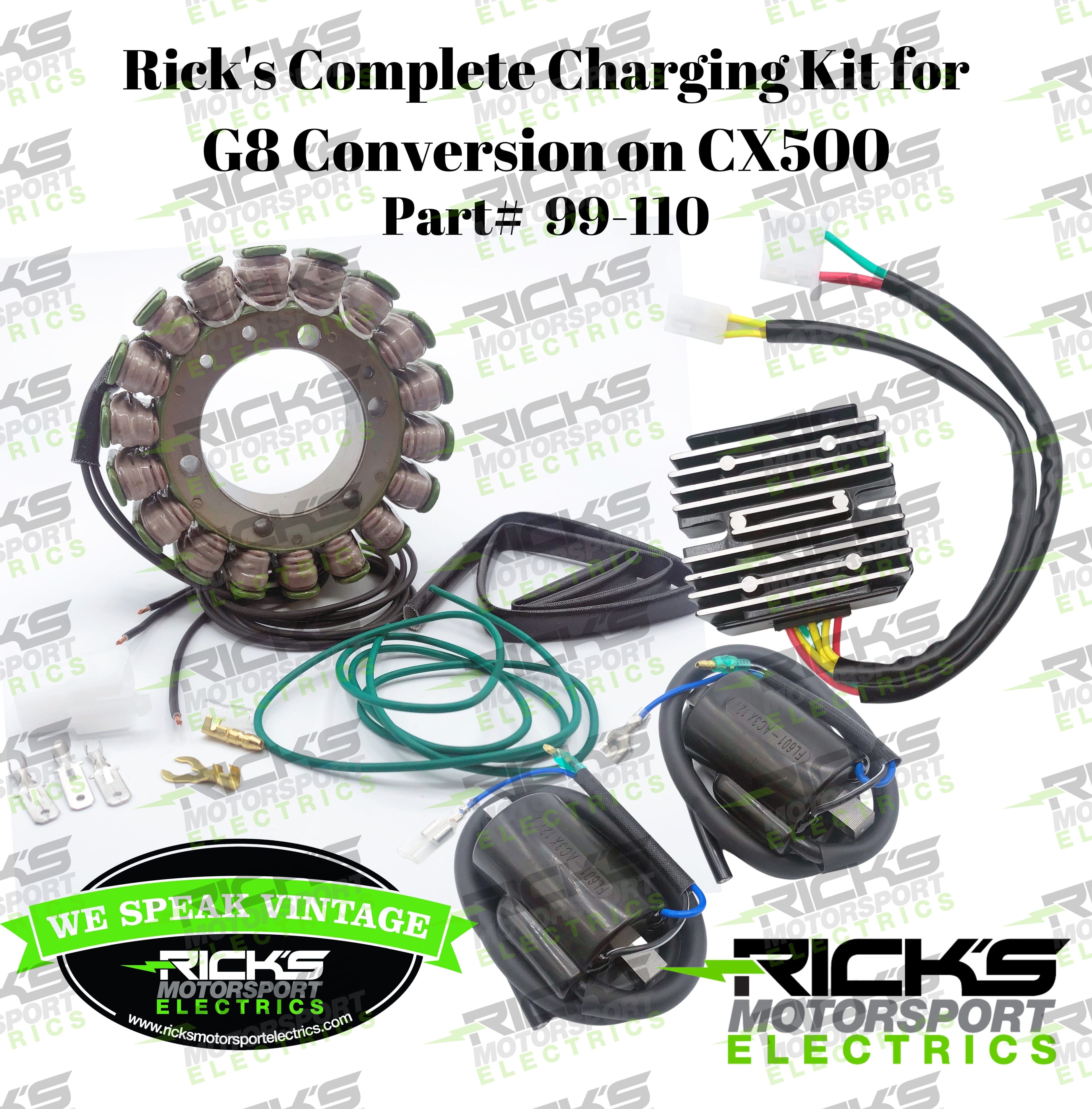 Complete Charging Kit G8 Conversion For Honda CX500 99_110
